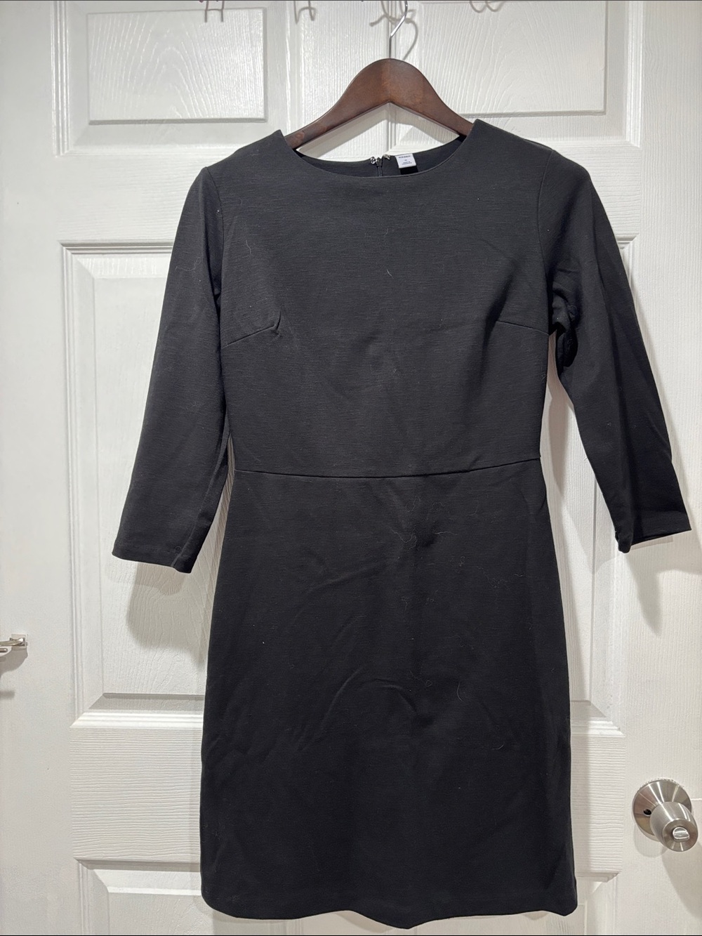 Old Navy Black Long Sleeve Sheath Dress